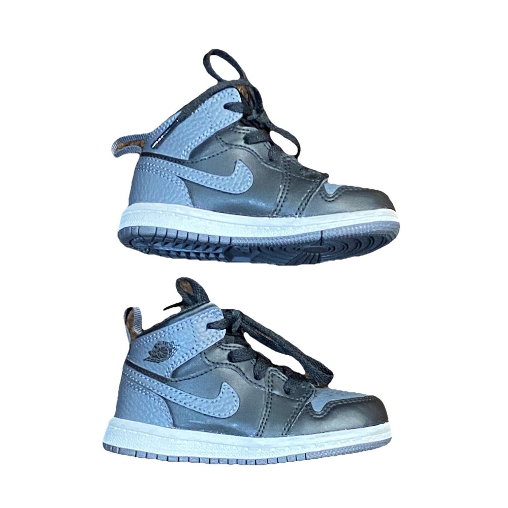 NIKE  high top sneakers Size 6 C Unisex Black & Gray  Kids  Toddler Shoes - Picture 4 of 14